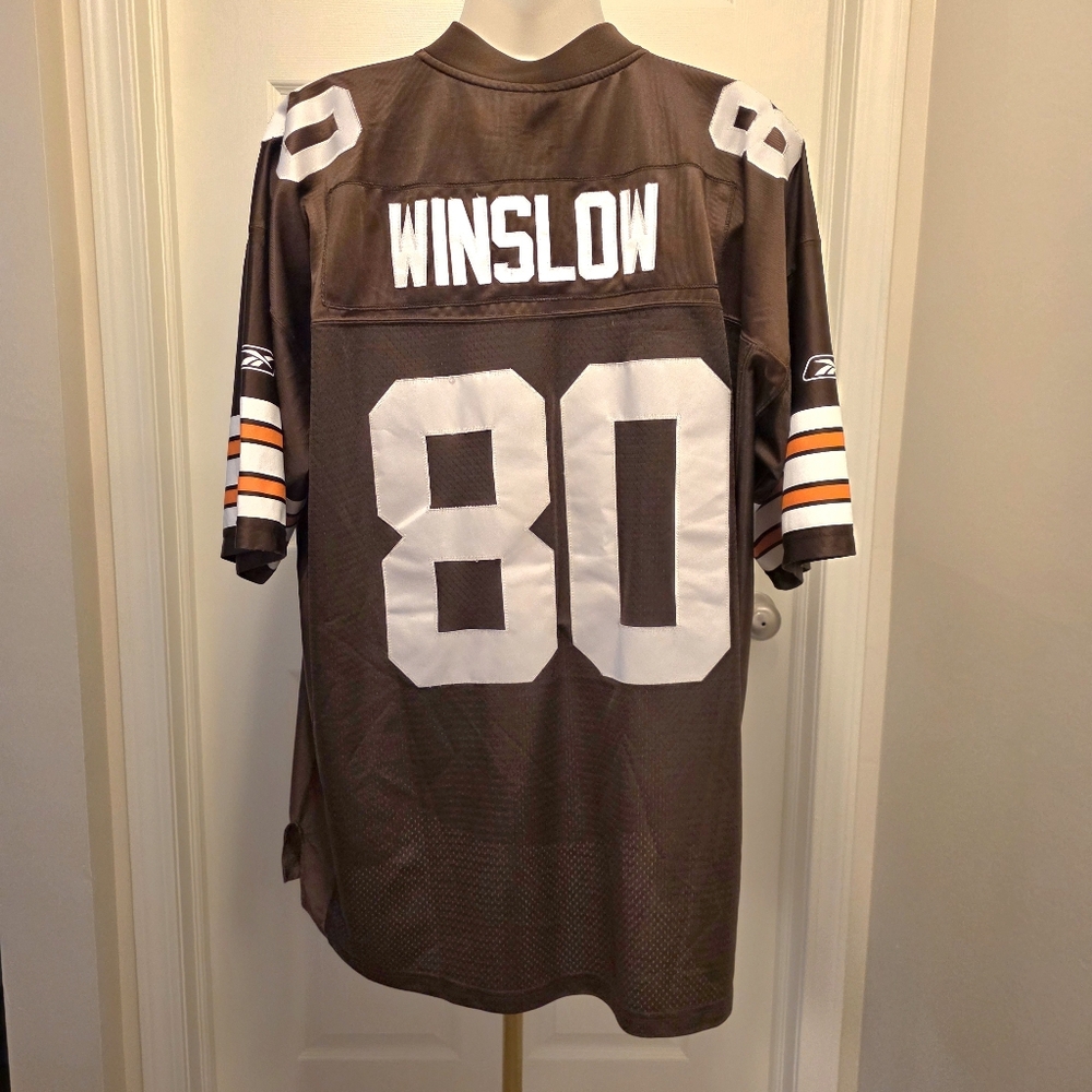 Vintage Sewn Reebok NFL Cleveland Browns Kellen Winslow #80 - sz XXL